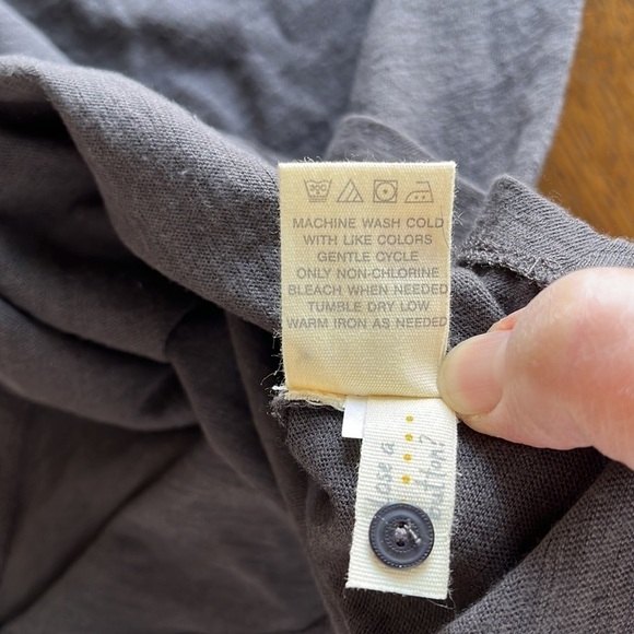 NWT Fossil Knit and Sheer Top Sabrina Charcoal Sleeveless Size Small - Picture 13 of 14